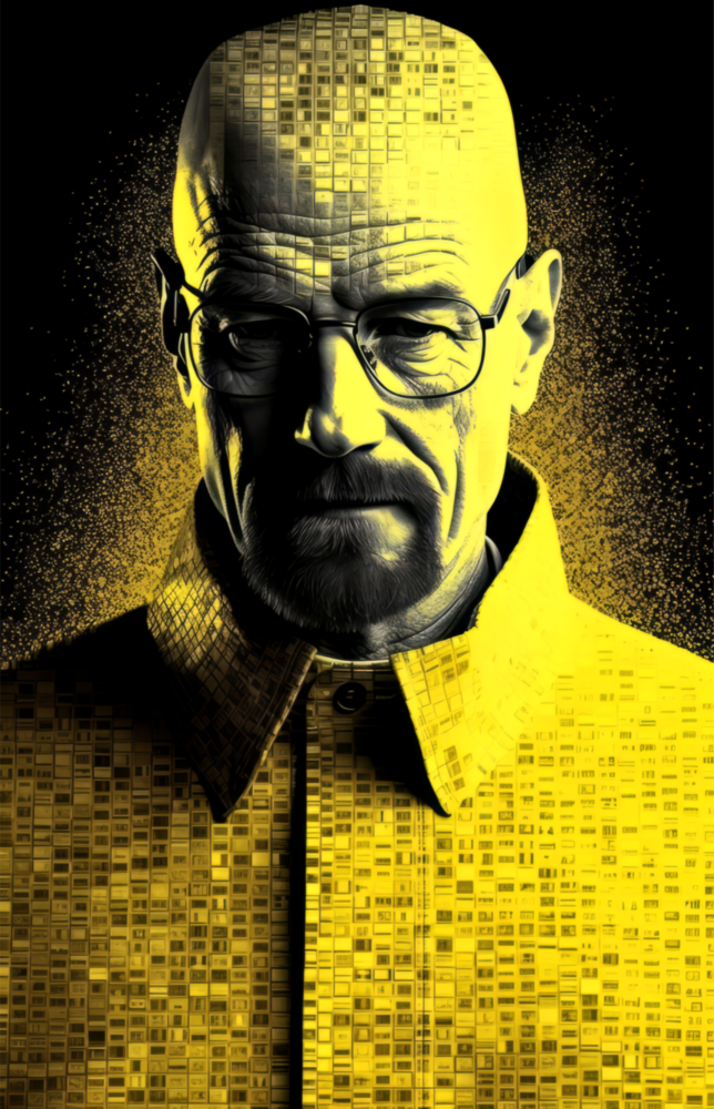 Heisenberg Glass Wall Art || Designer Collection