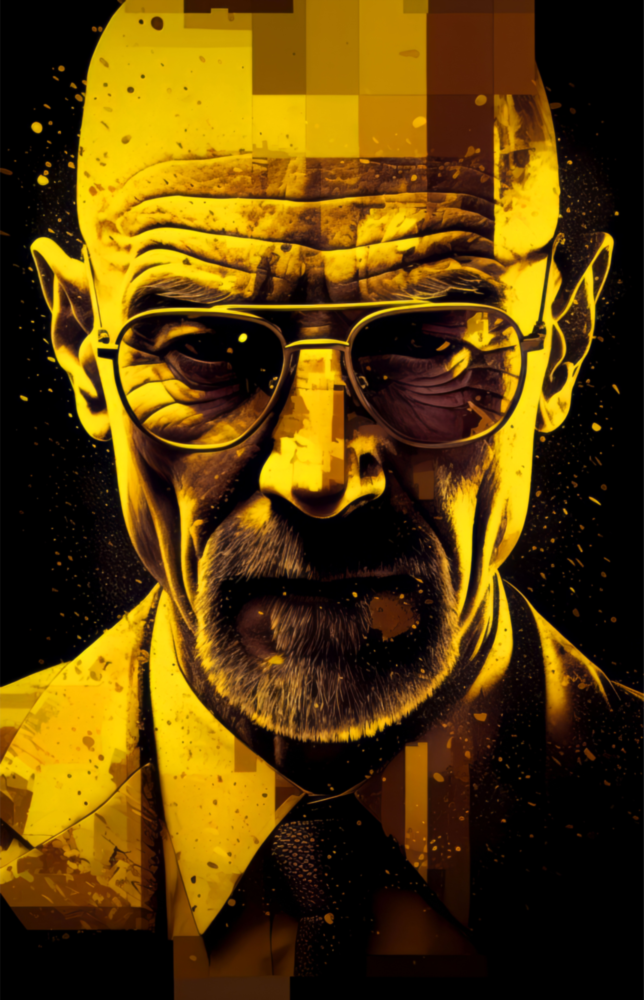 Heisenberg Glass Wall Art || Designer Collection