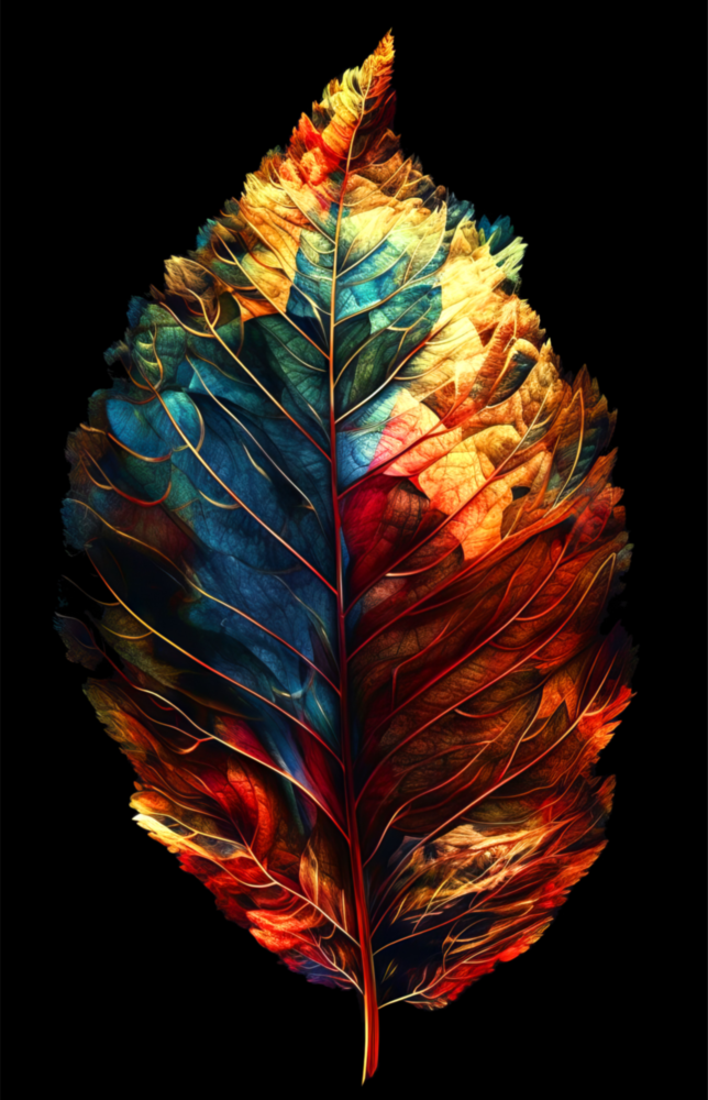 Autumn Leaf Glass Wall Art || Designer Collection