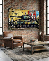 Children of War Glass Wall Art || Designer Collection
