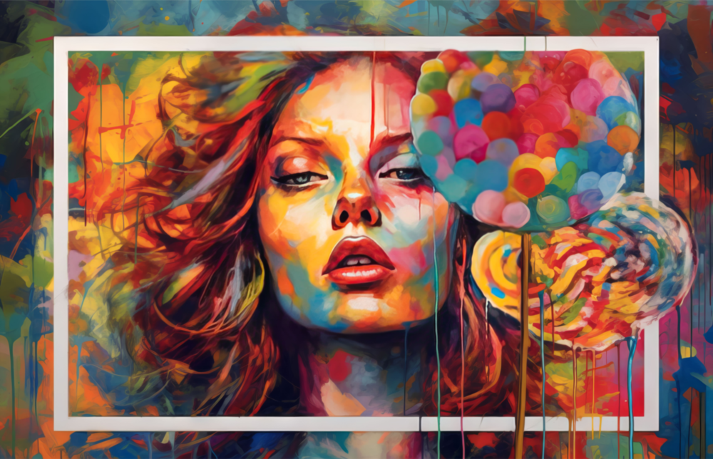 Orange Kiss Glass Wall Art || Designer Collection