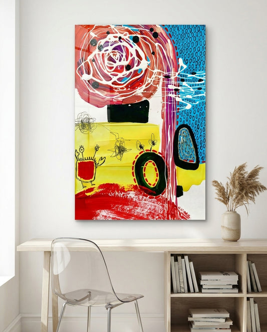 Mix Glass Wall Art || Designer Collection