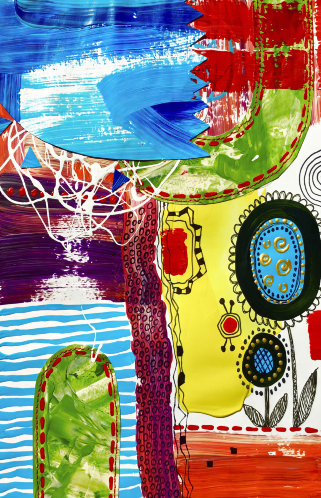 Dance of Abstract Lines || Designer Collection