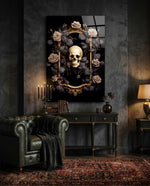Skull Portrait Glass Wall Art || Designer Collection