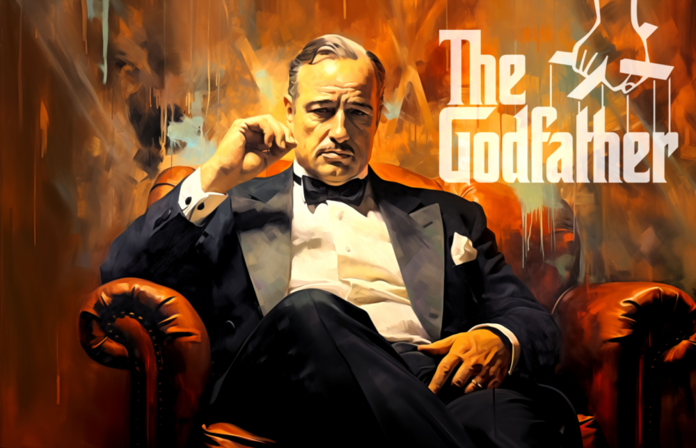 Godfather Glass Wall Art || Designer Collection