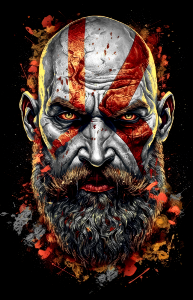 Kratos Glass Wall Art || Designer Collection