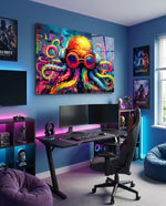 Octopus Glass Wall Art || Designer Collection