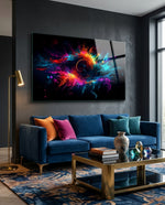 Colorful Hole Glass Wall Art || Designer Collection