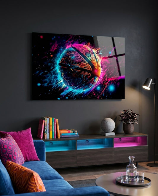 Fireball Glass Wall Art || Designer Collection