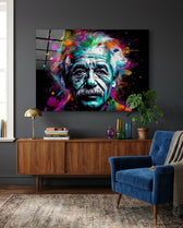 Iconic Physicist Glass Wall Art || Designer Collection