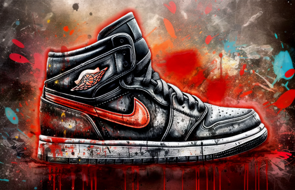 Sneakers Glass Wall Art || Designer Collection
