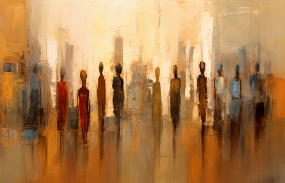 Silhouettes Glass Wall Art || Designer Collection