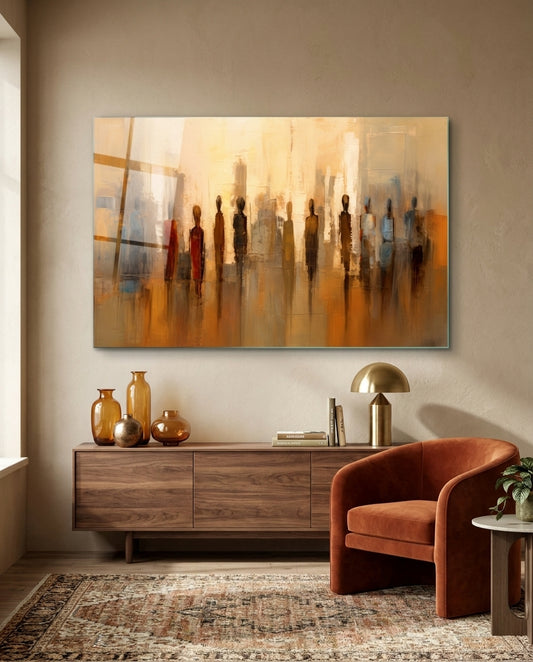 Silhouettes Glass Wall Art || Designer Collection