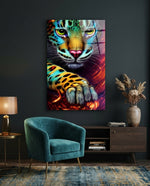 Sneaking Glass Wall Art || Designer Collection