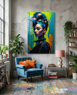 Hair Style Glass Wall Art || Designer Collection