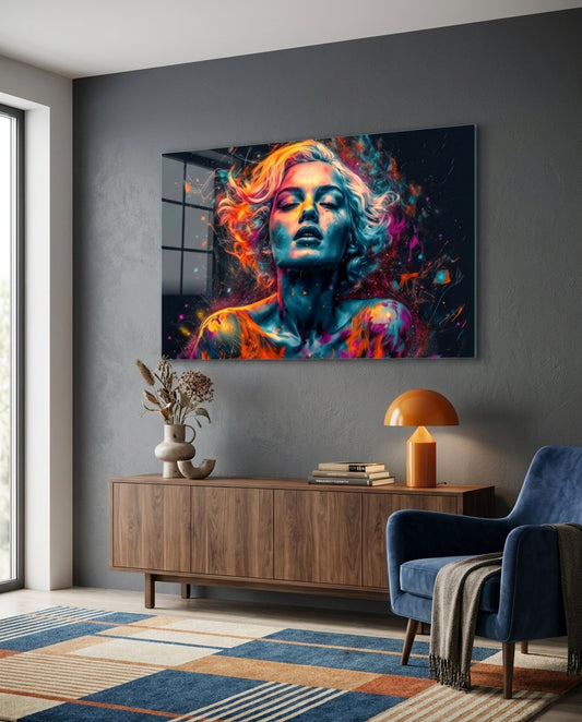 Feelings Glass Wall Art || Designer Collection