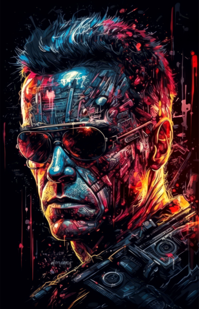 Mechanic Face Glass Wall Art || Designer Collection