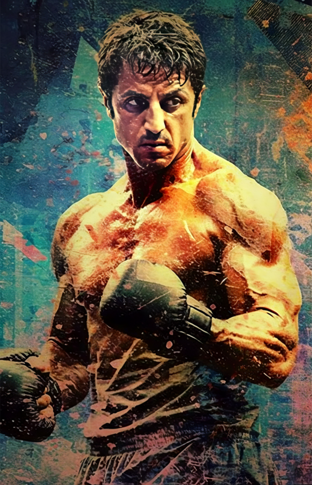 Fighter Glass Wall Art || Designer Collection
