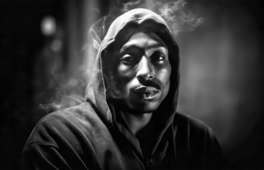 Tupac Glass Wall Art || Designer Collection