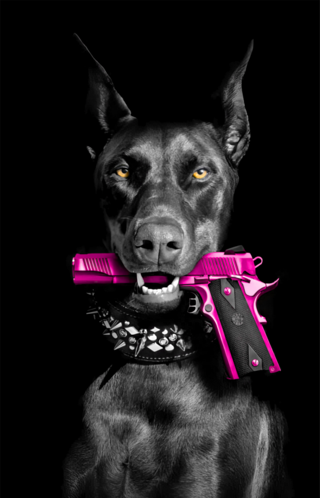 Gun Dog  Glass Wall Art || Designer Collection