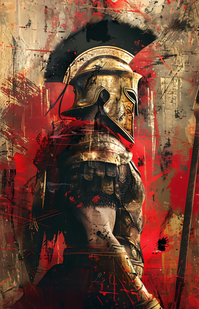 Gladiator Glass Wall Art || Designer Collection