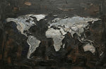 Titanium Terra Impasto — 3D Haptic Embossed High-Gloss Luxury Wall Art