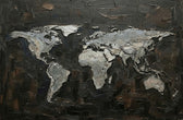 Titanium Terra Impasto — 3D Haptic Embossed High-Gloss Luxury Wall Art