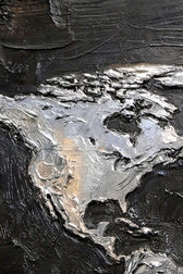 Titanium Terra Impasto — 3D Haptic Embossed High-Gloss Luxury Wall Art