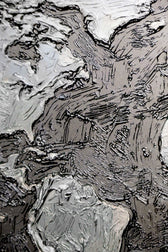 Titanium Terra Impasto — 3D Haptic Embossed High-Gloss Luxury Wall Art