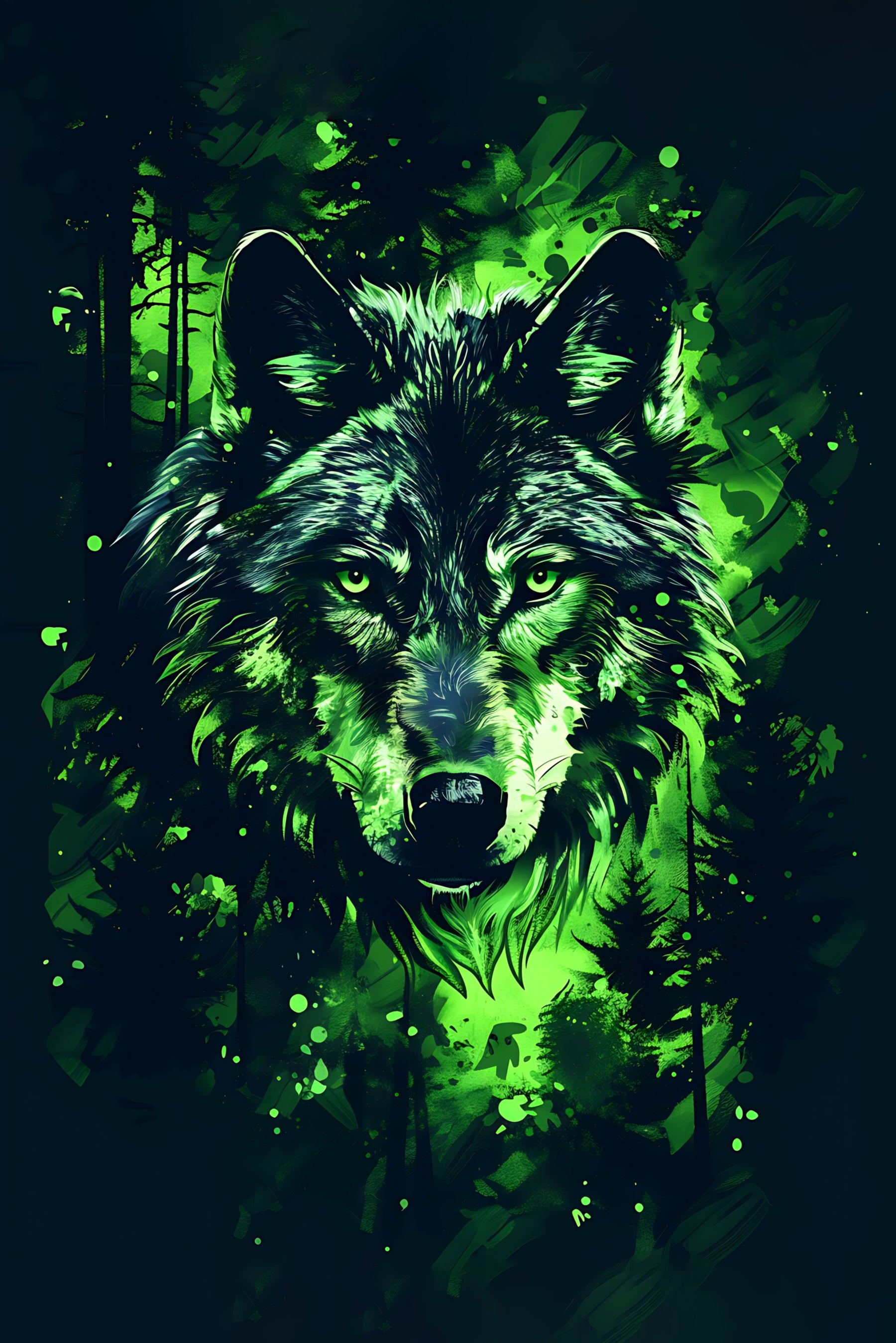 Forest Guardian — Haptic 3D Embossed + High-Gloss Lacquer Print