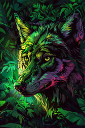 Neon Canopy Alpha — Impresión háptica con relieve 3D + laca de alto brillo