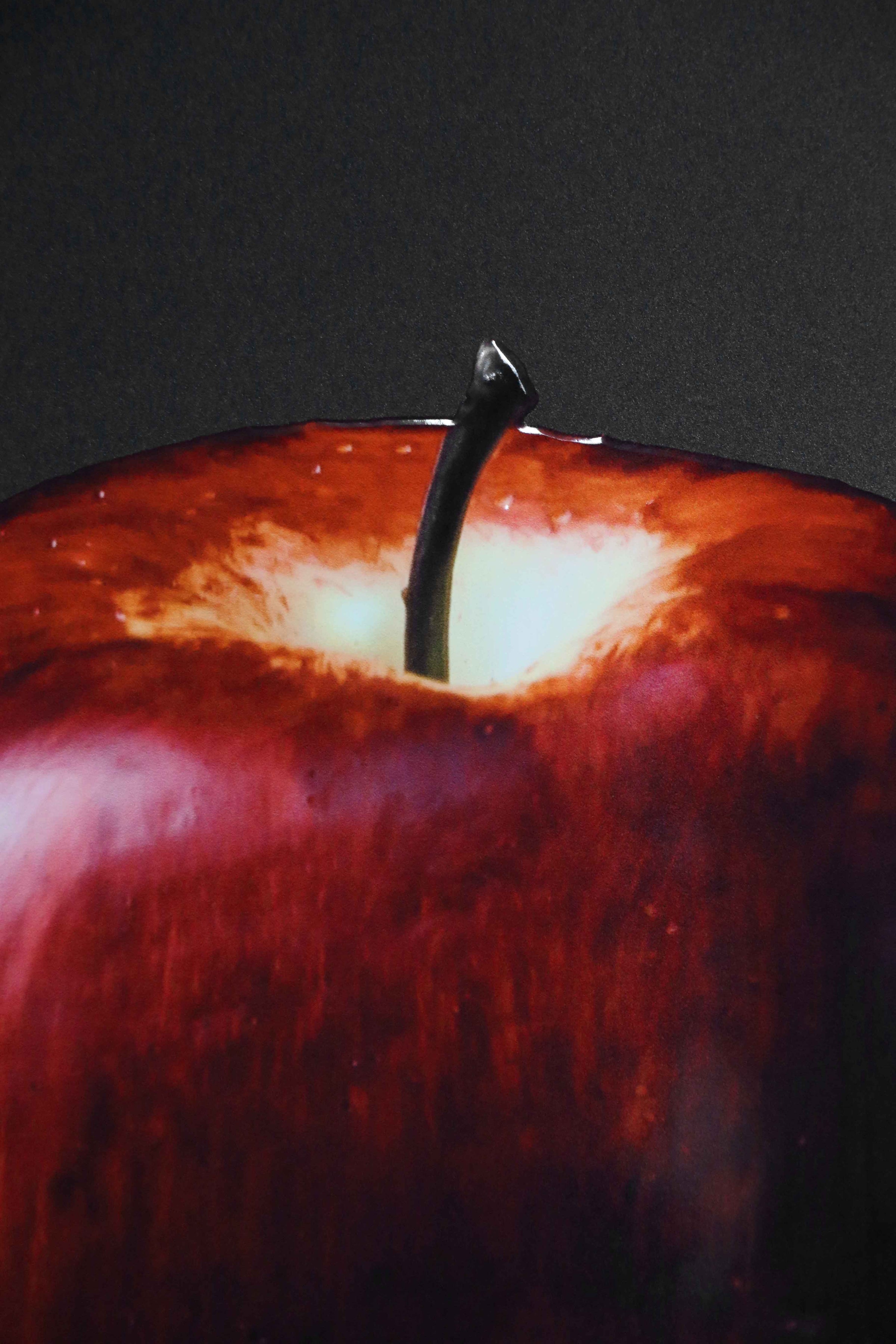 Crimson & Cyan Drip — 3D Haptic Embossed High-Gloss Luxury Wall Art