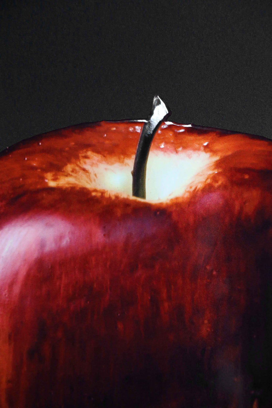 Crimson & Cyan Drip — 3D Haptic Embossed High-Gloss Luxury Wall Art