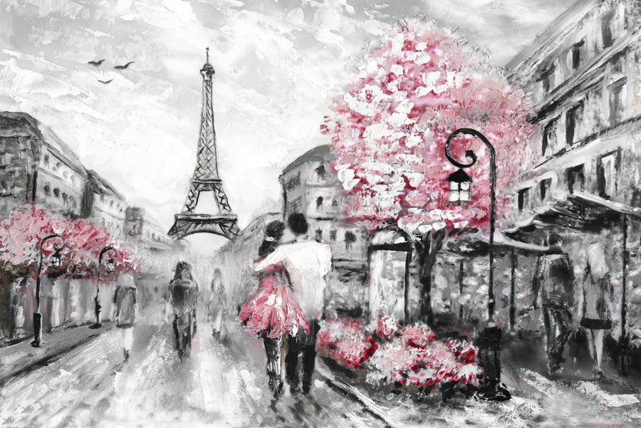 Paris in Bloom — Haptic 3D Embossed + High-Gloss Lacquer Print