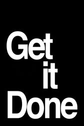 Motto minimal «Get It Done» — quadro di lusso haptic in rilievo 3D ad alta lucidità