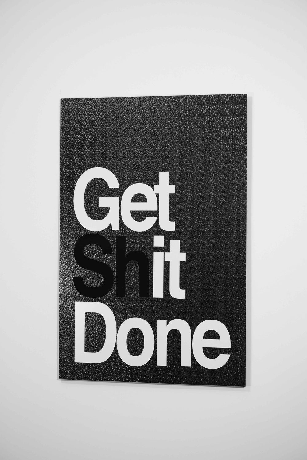 Motto minimal «Get It Done» — quadro di lusso haptic in rilievo 3D ad alta lucidità
