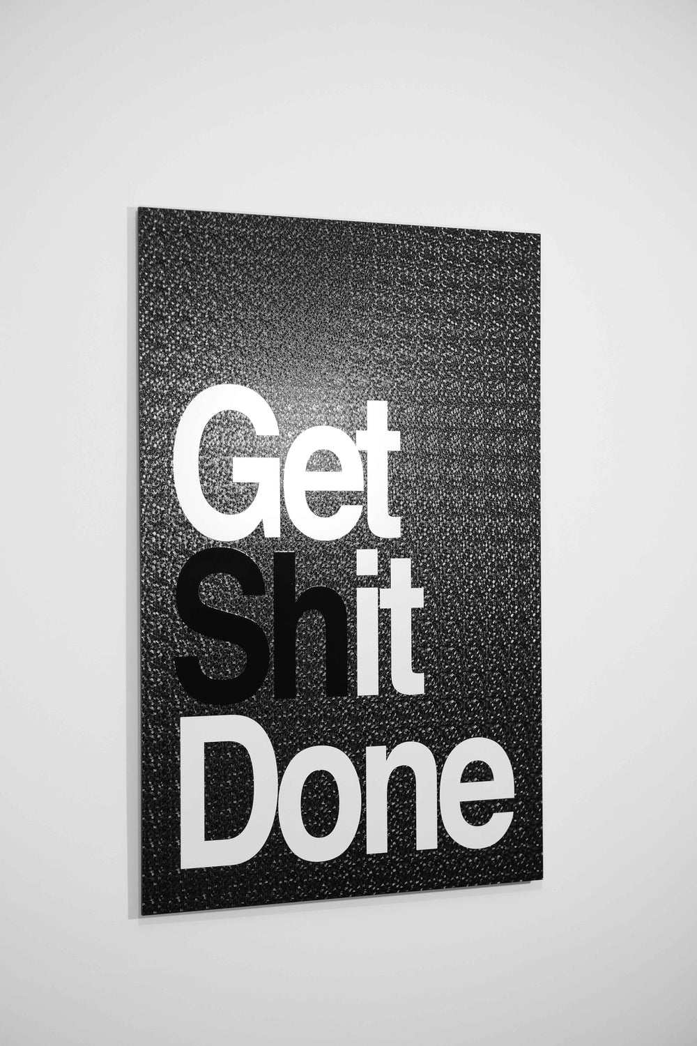 Motto minimal «Get It Done» — quadro di lusso haptic in rilievo 3D ad alta lucidità