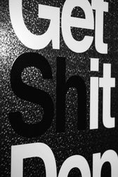 Motto minimal «Get It Done» — quadro di lusso haptic in rilievo 3D ad alta lucidità