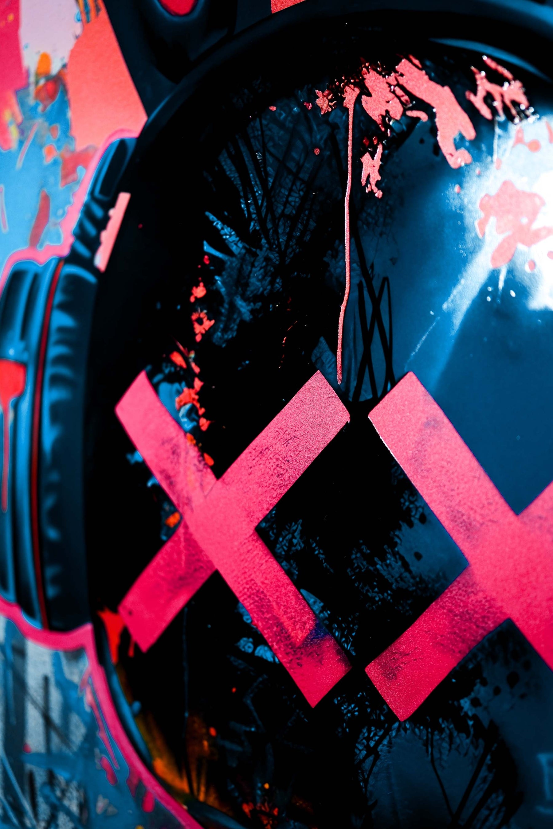 Urban Rebel Bot — 3D Haptic Embossed High-Gloss Luxury Wall Art