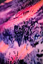 Lavender Sunset Tree — 3D Haptic Embossed High-Gloss Luxury Wall Art
