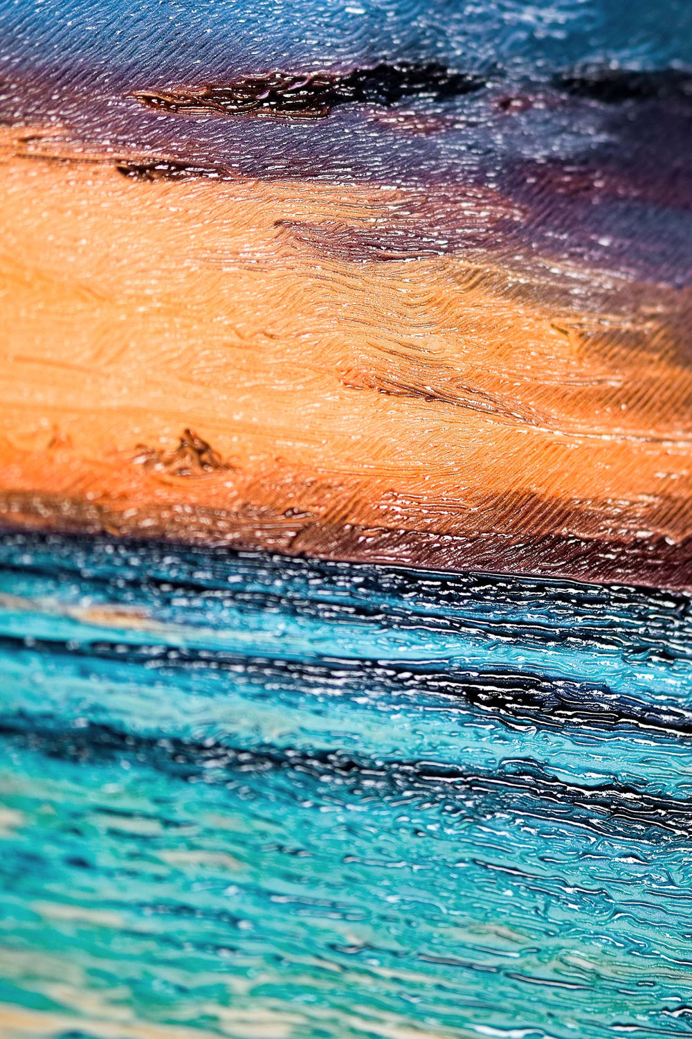 Splendore della costa azzurra — Quadro da parete di lusso 3D a rilievo aptico ad alta lucentezza