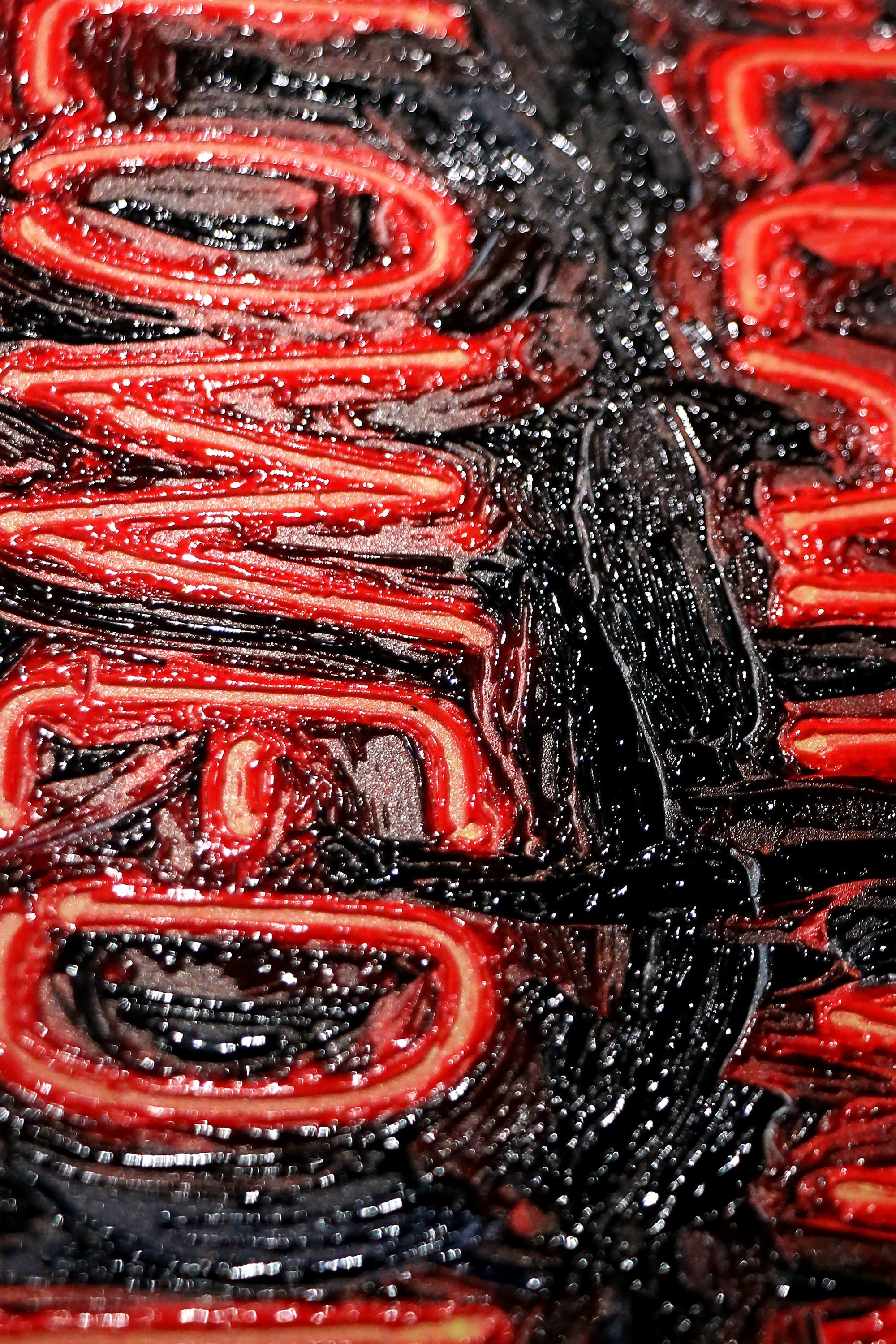 Urban Mandate — An Electric Warning in 3D Impasto