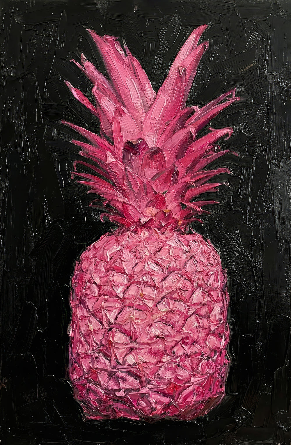 Eclectic Pineapple Pulse — Un pop texturizado en rosa y negro