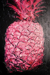 Eclectic Pineapple Pulse — Un pop texturizado en rosa y negro