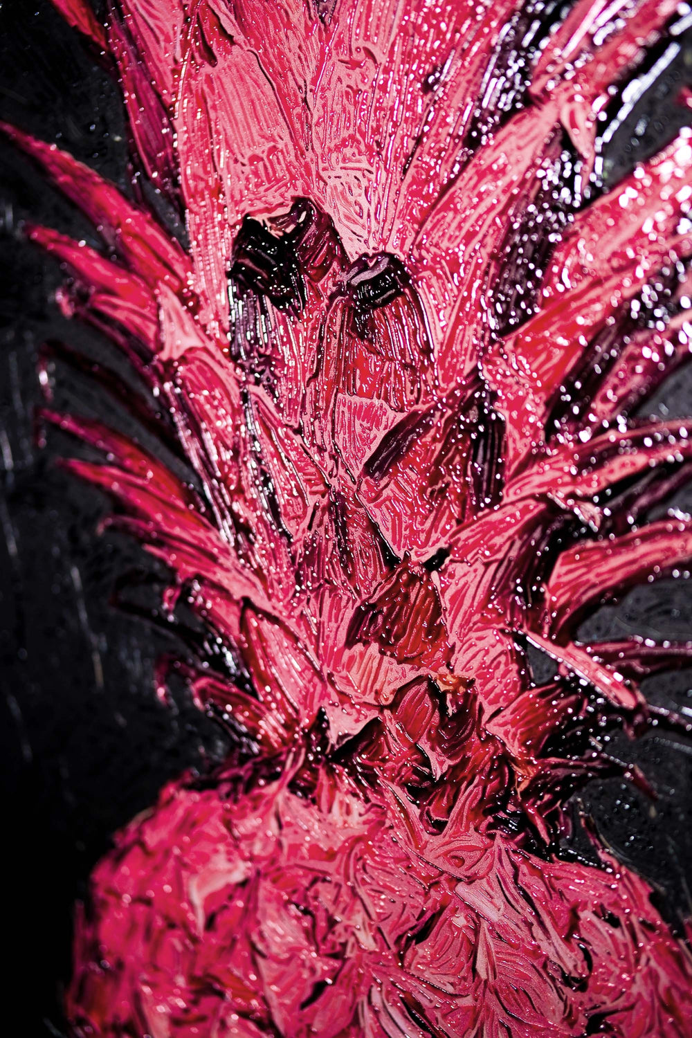 Eclectic Pineapple Pulse — Un pop texturizado en rosa y negro