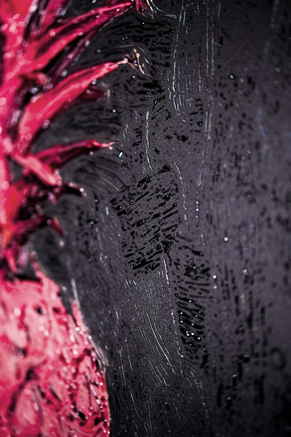 Eclectic Pineapple Pulse — Un pop texturizado en rosa y negro