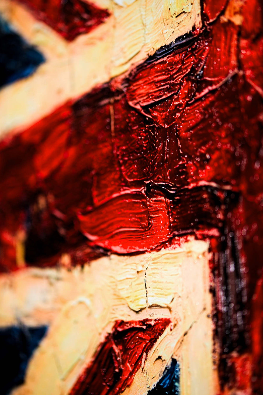 Imperial Heritage: Sculpted Union Jack — 3D Haptic Embossed High-Gloss Luxury Wall Art