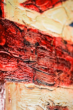 Imperial Heritage: Sculpted Union Jack — 3D Haptic Embossed High-Gloss Luxury Wall Art