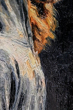 Majestic Urban Monarch — Sokak Asaletinin 3D Impasto Portresi