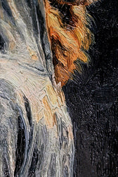 Majestic Urban Monarch — Sokak Asaletinin 3D Impasto Portresi